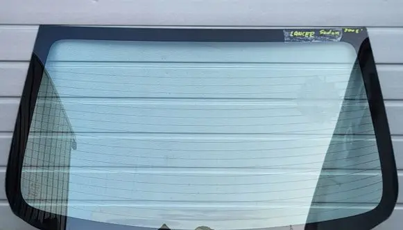 Mitsubishi Lancer X Rear windscreen/windshield window 