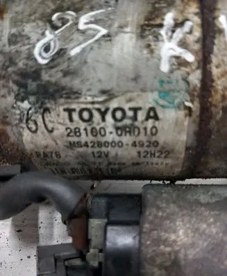 Toyota Avensis T250 Starter motor 281000R010 MS4280004920