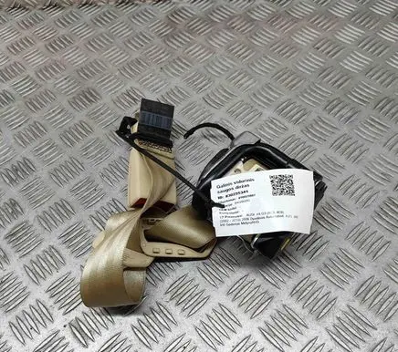 Audi A8 S8 D3 4E Middle seatbelt (rear) 4E0857807C 4E0857740A