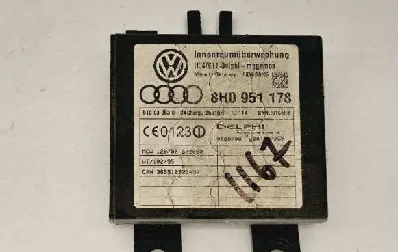 Audi A4 S4 B7 8E 8H Alarm control unit/module 8H0951178 510030630 36591032149A