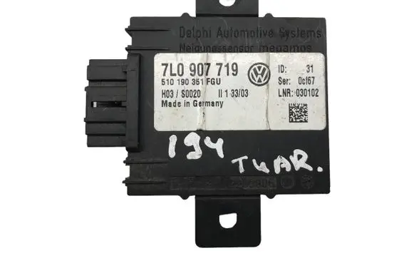 Volkswagen Touareg I Alarm control unit/module 7L0907719 510190351 H03S0020
