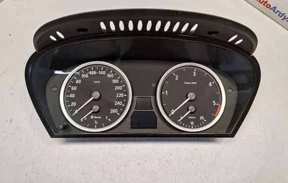 BMW 5 E60 E61 Speedometer (instrument cluster) 62116958600 62116945633 62106947363