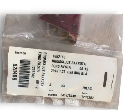 Ford Fiesta Third/center stoplight 1852166 24175039 T238282