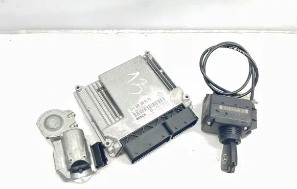 Mercedes-Benz E W211 Engine ECU kit and lock set A6481500179 0281011698 A2115451408