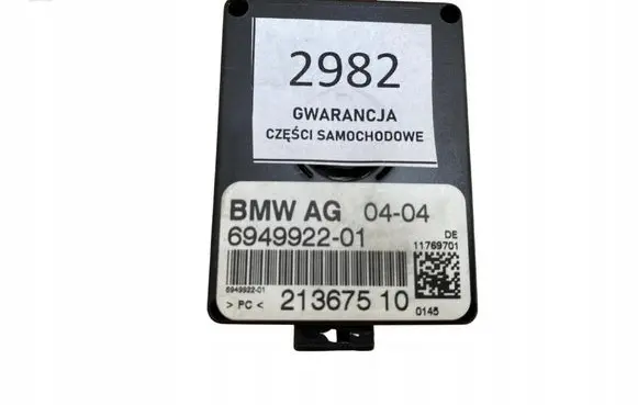 BMW 5 E60 E61 Antenna control unit 6949922