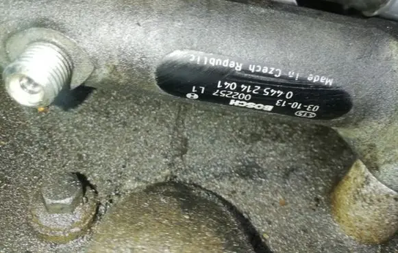 Jeep Cherokee Fuel main line pipe 002257 0445214041