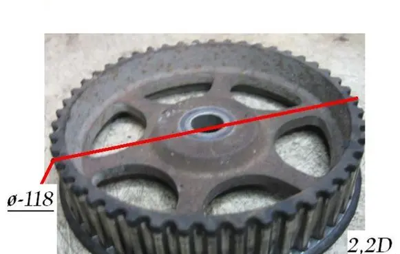 Renault Laguna I Fuel pump gear (pulley) 