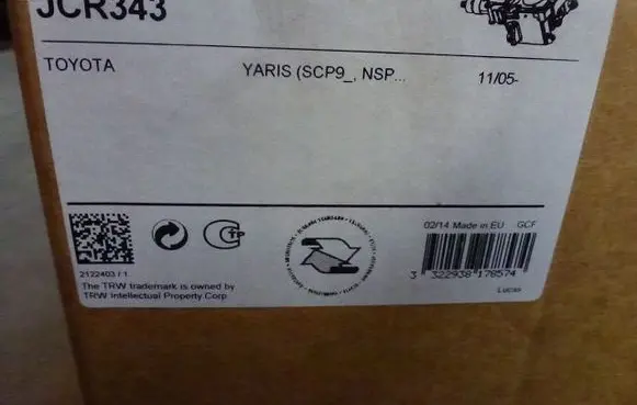 Toyota Yaris Steering wheel axle JCR343