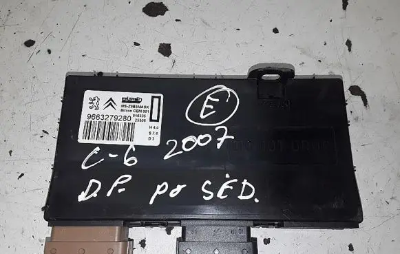 Citroen C6 Seat control module 9663279280
