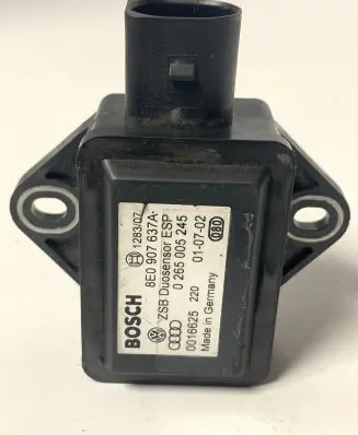 Audi A4 S4 B6 8E 8H ESP acceleration yaw rate sensor 8E0907637A 0265005245 0016625