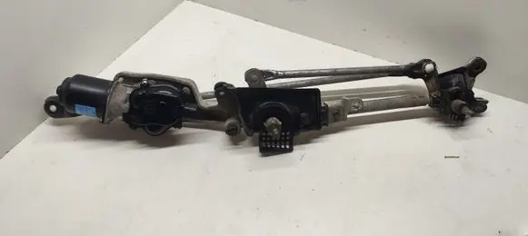 Front wiper linkage and motor