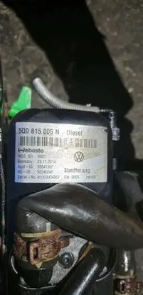 Volkswagen Golf VII Auxiliary pre-heater (Webasto) brak
