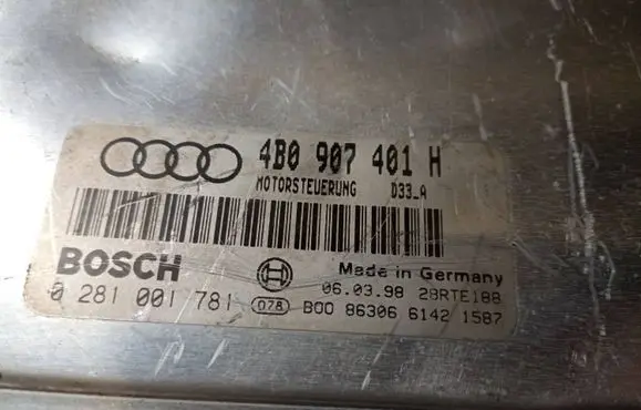 Audi A6 S6 C5 4B Engine control unit/module 4B0907401H 28RTE188 0281001781