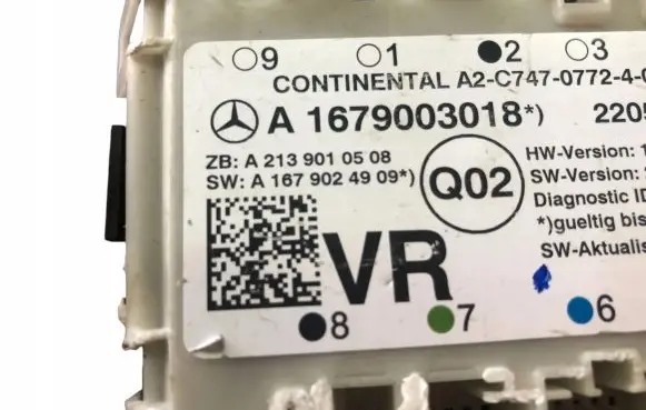 Mercedes-Benz GLE W167 Door control unit/module A1679003018