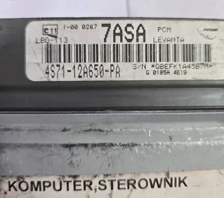 Ford Mondeo Mk III Engine control unit/module 4S7112A650PA QBEFK1A45B7M G0155A4E19