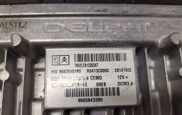 Citroen C5 Engine control unit/module 9663548180 9665843380 7602LE81230347