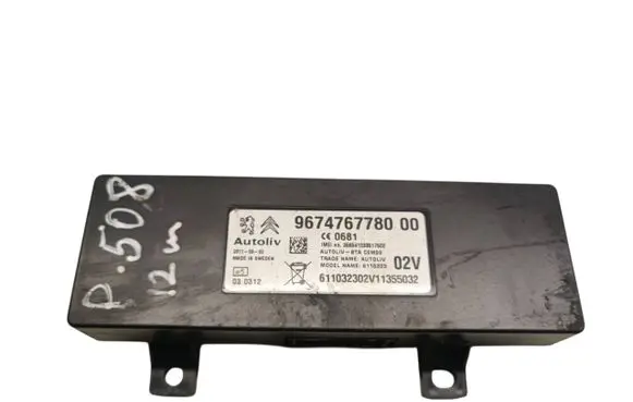 Peugeot 508 Bluetooth control unit module 9674767780