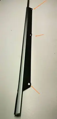 Audi Q7 4L Front door glass trim molding 4L0853284A