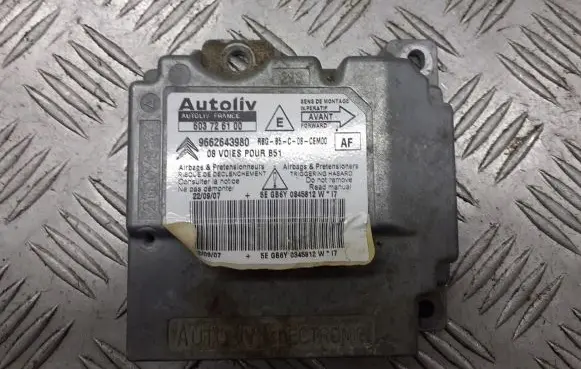 Citroen C4 I Airbag control unit/module 9662643980