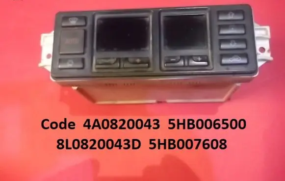 Audi A6 S6 C4 4A Climate control unit 4A0820043 5HB006500