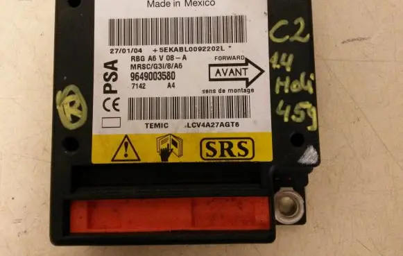 Citroen C2 Airbag control unit/module 9649003580