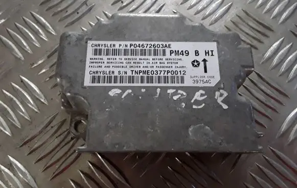 Dodge Caliber Airbag control unit/module P04672603AE 39754C PM49BHI