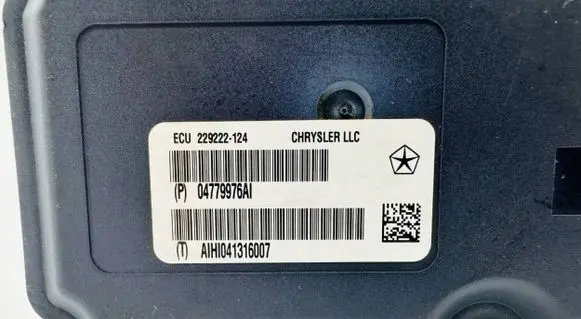 Jeep Grand Cherokee ABS control unit/module 04779976AI 229222124 H041316007