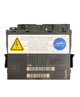 Mercedes-Benz S W221 Seat control module A2169002600