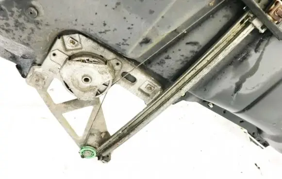Sliding door window regulator with motor