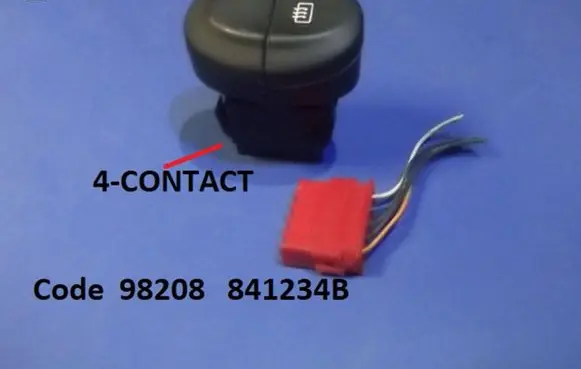 Renault Megane I Windscreen/window heater switch 98208 841234B