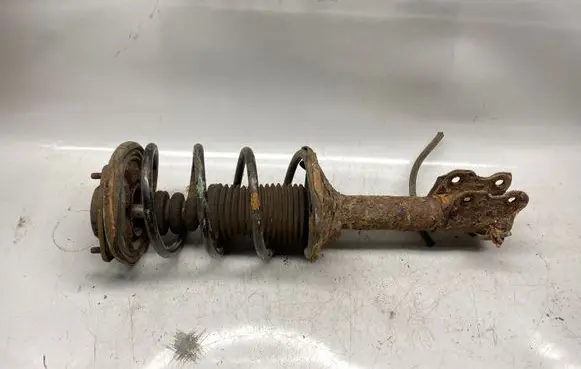 Front shock absorber with coil spring