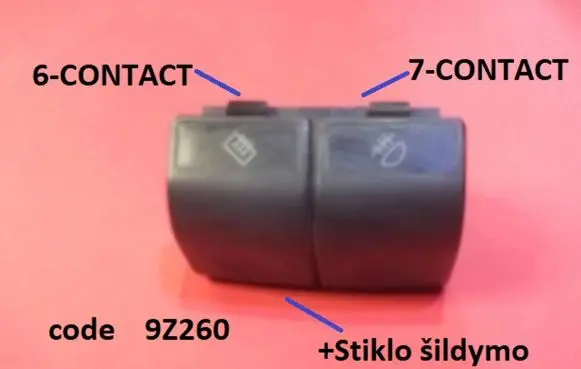 Fog light switch