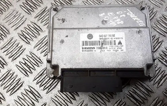 Volkswagen Touareg I Transfer box differential control unit 0AD927755BE