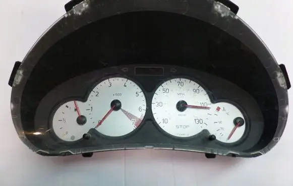 Peugeot 206+ Speedometer (instrument cluster) 9656697180