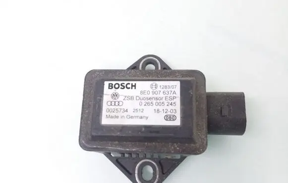Audi A4 S4 B6 8E 8H ESP acceleration yaw rate sensor 8E0907637A 0265005245