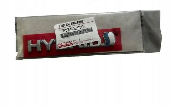Toyota Yaris Manufacturers badge/model letters 753740D030HYBRID