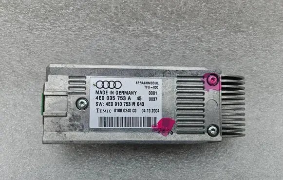 Audi A4 S4 B7 8E 8H Voice control module 4E0035753A 4E0910753R