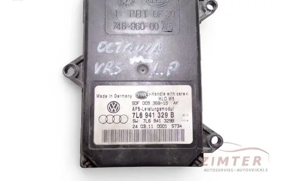 Skoda Octavia Mk2 (1Z) Xenon control unit/module 7L6941329B