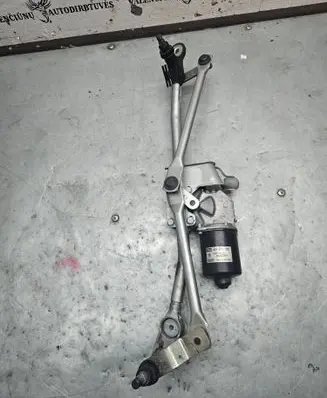 Front wiper linkage and motor
