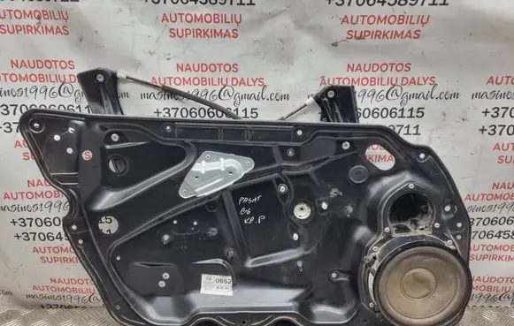 Volkswagen PASSAT B6 Front window lifting mechanism without motor 3C1837755G