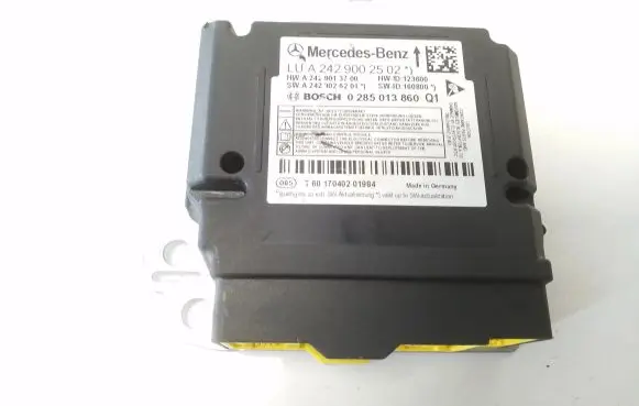 Mercedes-Benz B W246 W242 Airbag control unit/module A2429002502 0285013860
