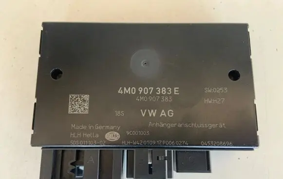 Audi Q7 4M Tow bar trailer control unit/module 4M0907383E 4M0907383