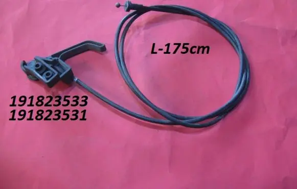 Volkswagen Polo II 86C 2F Engine bonnet/hood lock release cable 191823533 191823531