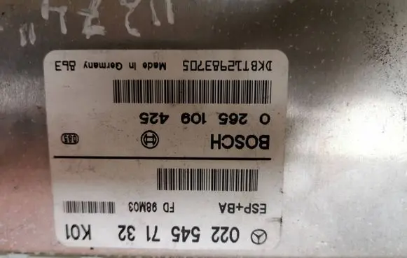 ESP (stability system) control unit