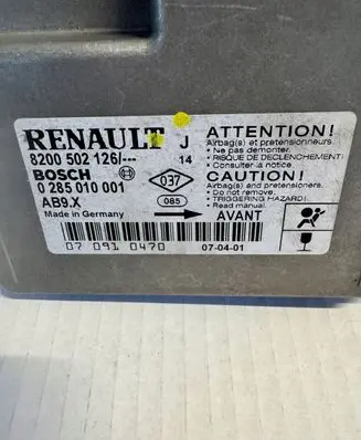 Renault Modus Airbag control unit/module 8200502126