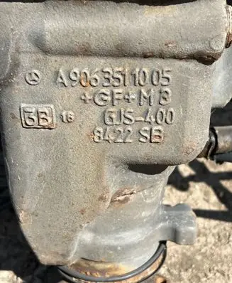Mercedes-Benz Sprinter W906 Rear axle beam A9063503201 48114364 A9063511005