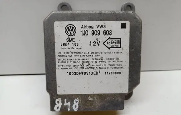 Volkswagen Sharan Airbag control unit/module 1J0909603 11980809 5WK4163