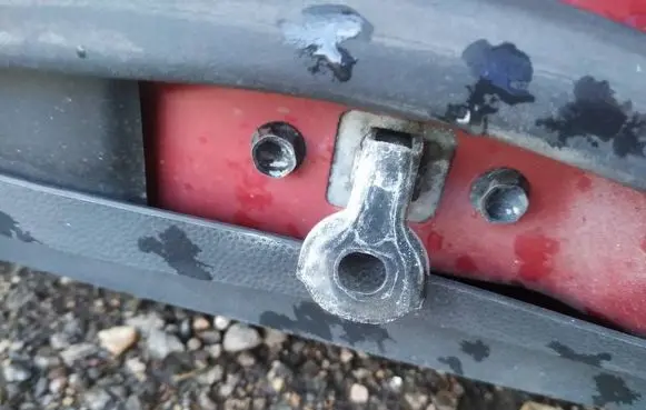 Mazda 2 Rear door check strap stopper
