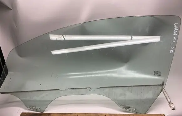 Opel Corsa D Front door window/glass (coupe) 43R009007