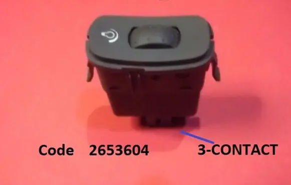 Renault Laguna II Panel lighting control switch 2653604